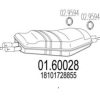 MTS 01.60028 End Silencer